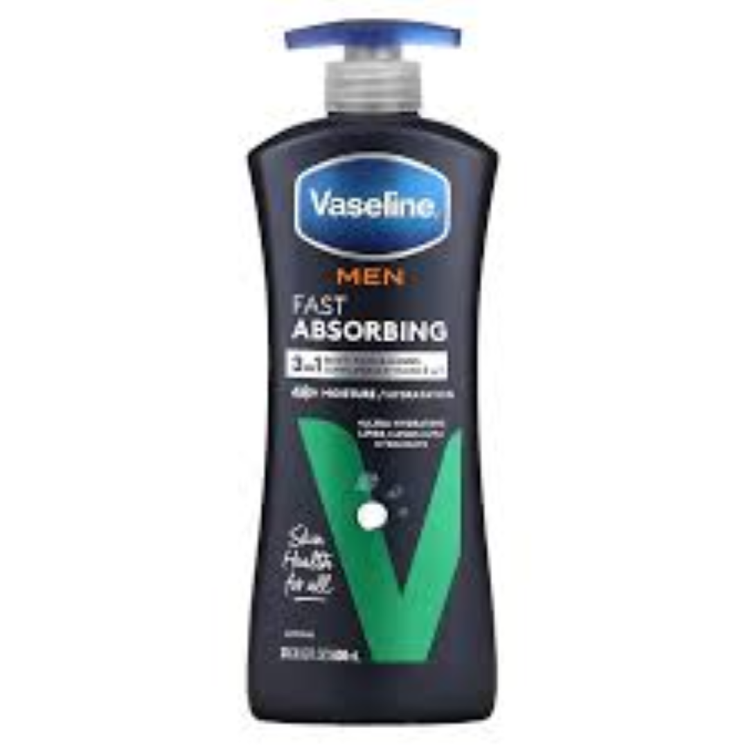 VASELINE LOTION MEN FAST ABSORBING 600ML